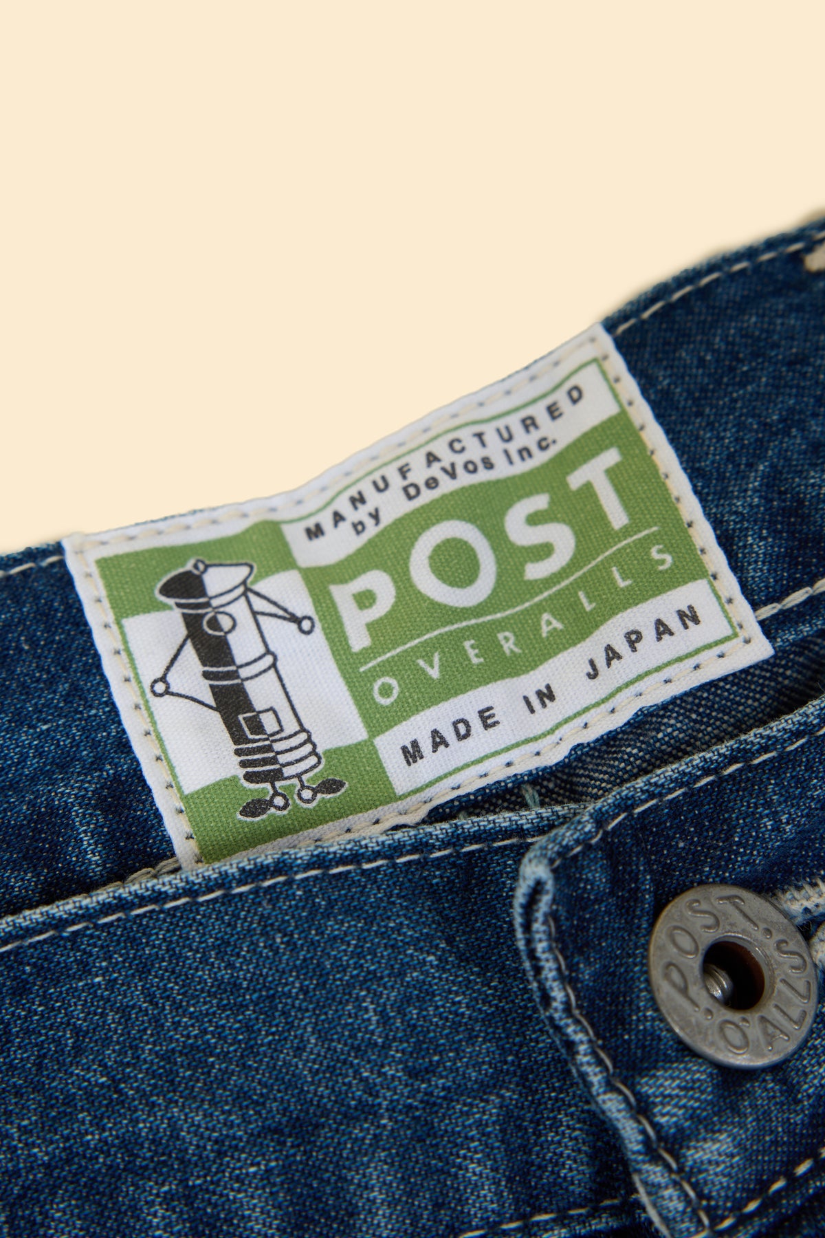 POST O'ALLS Army Pants - Indigo Worn Wash