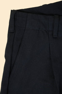 Radiall Fleetline Wide Fit Pleated Trousers - Black