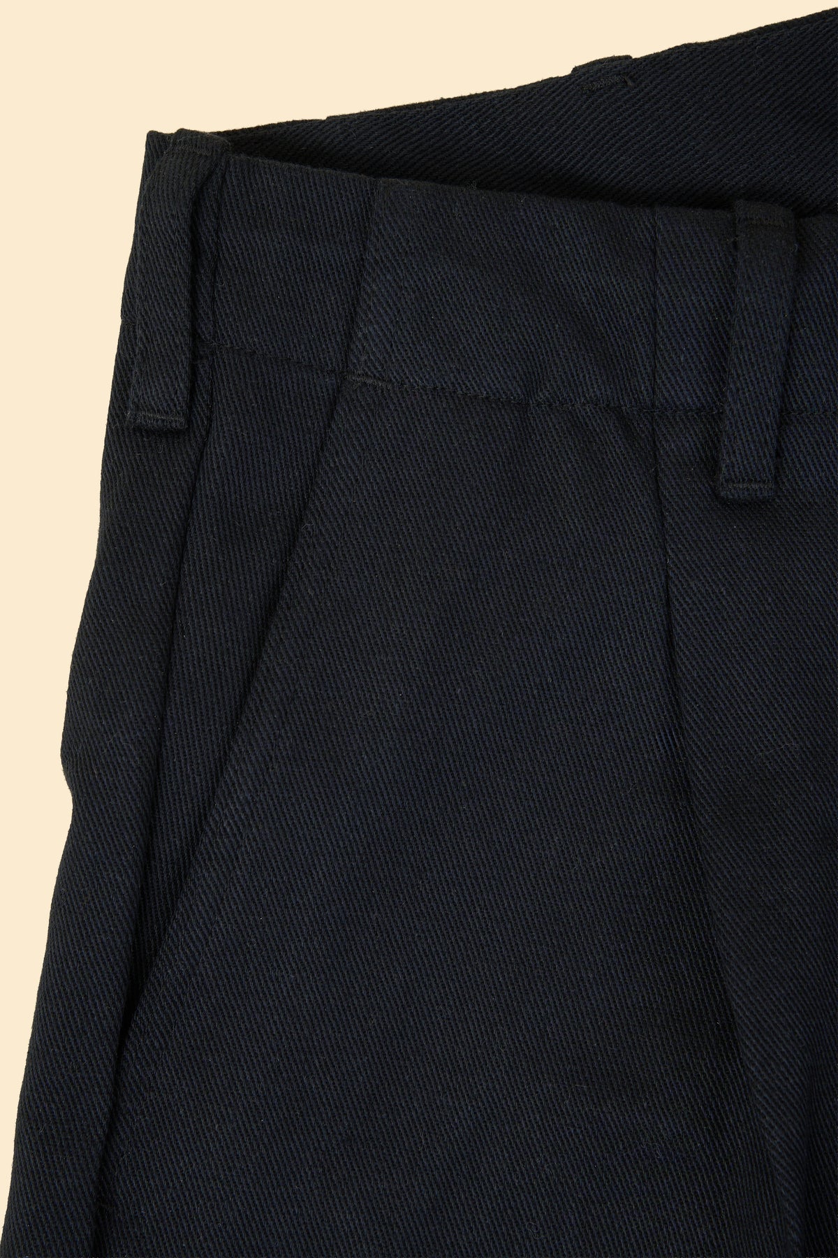 Radiall Fleetline Wide Fit Pleated Trousers - Black