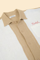Radiall Fleetline Short Sleeve Shirt - Beige/Off White