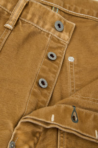 POST O'ALLS W-Knee Dungaree - Brown Vintage Canvas