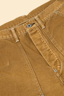 POST O'ALLS W-Knee Dungaree - Brown Vintage Canvas