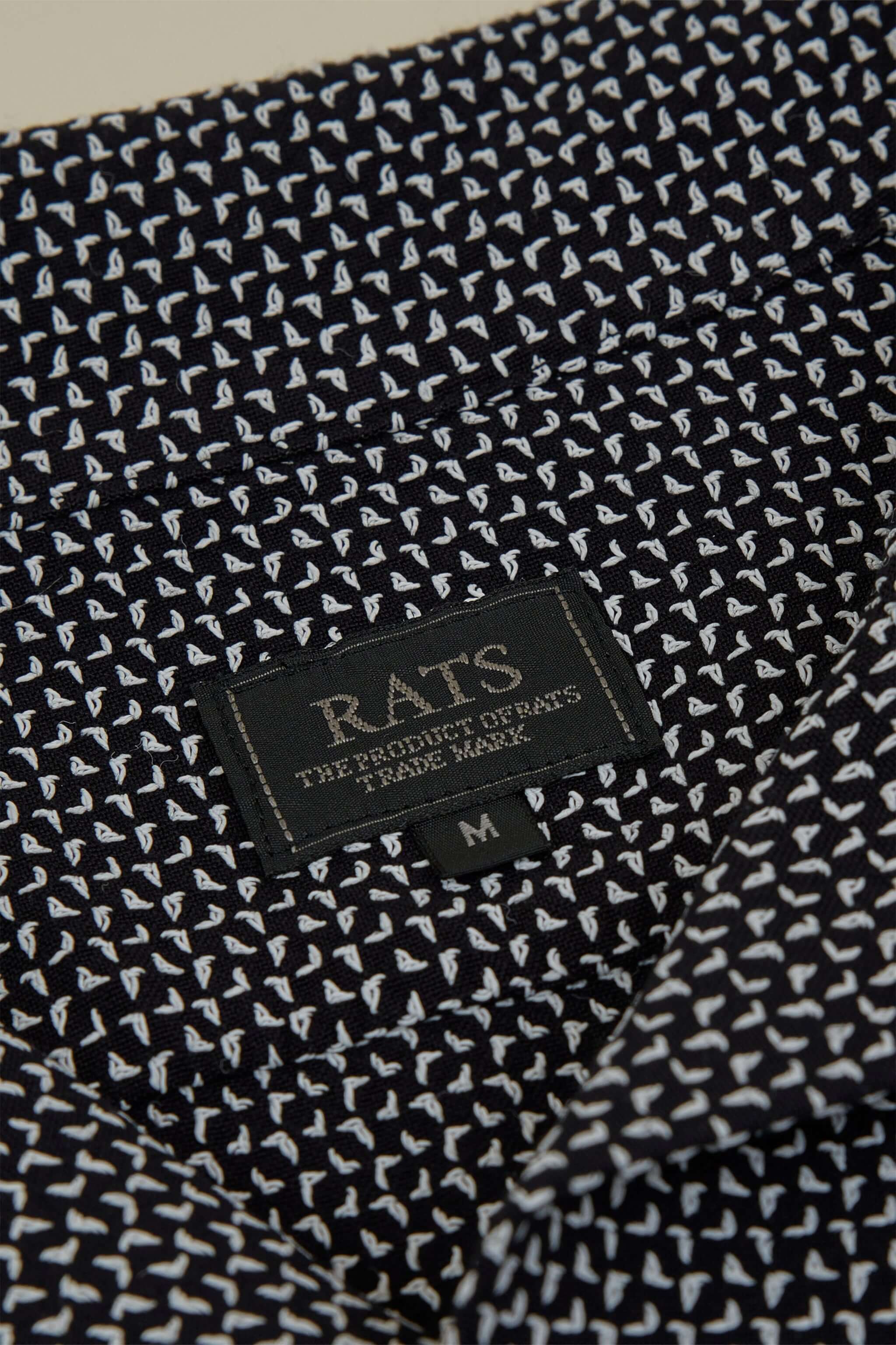 RATS Sashiko Dobby Shirt - Black