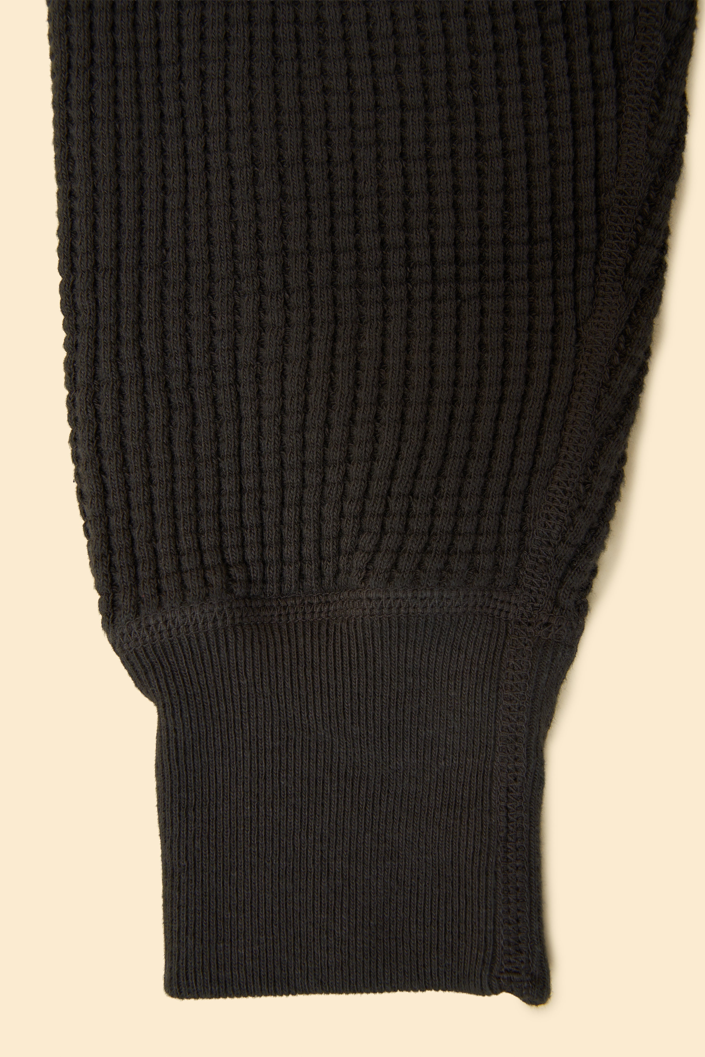 UES Big Waffle Henley Neck Thermal - Steel Grey