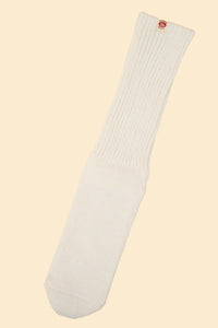 UES Melange Crew Length Socks - White