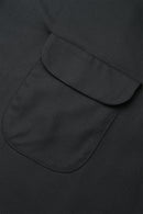 Wearmasters Lot.878 Flap Pocket Rayon Shirt S/S - Black