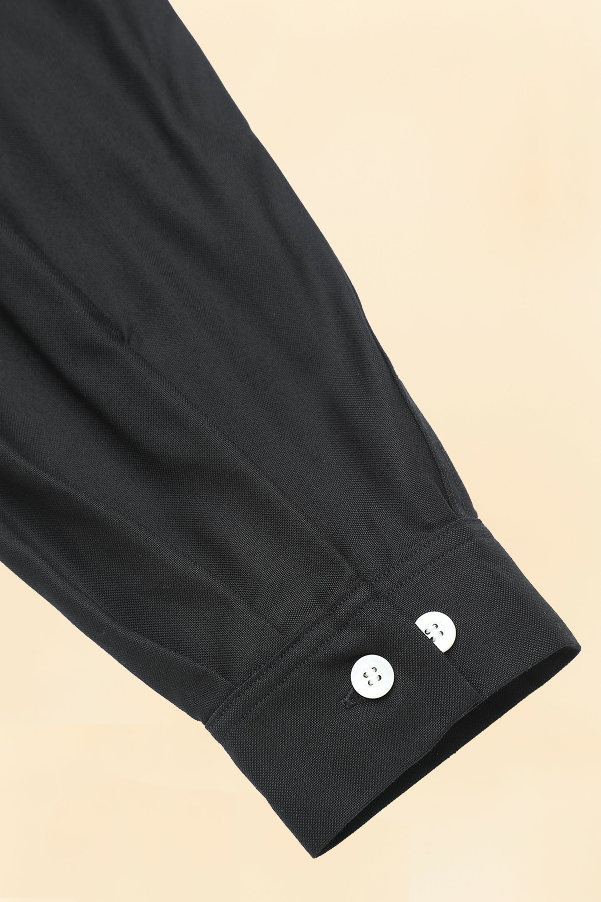 Wearmasters Lot.877 Flap Pocket Rayon Shirt L/S - Black