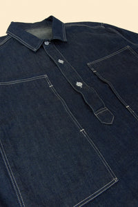 TCB Jeans Catface Pullover Shirt - Indigo