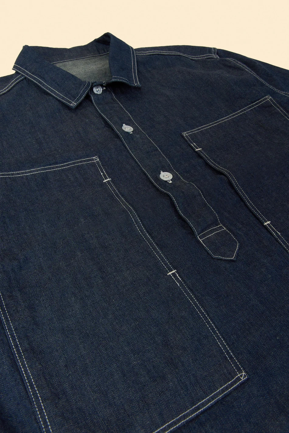 TCB Jeans Catface Pullover Shirt - Indigo