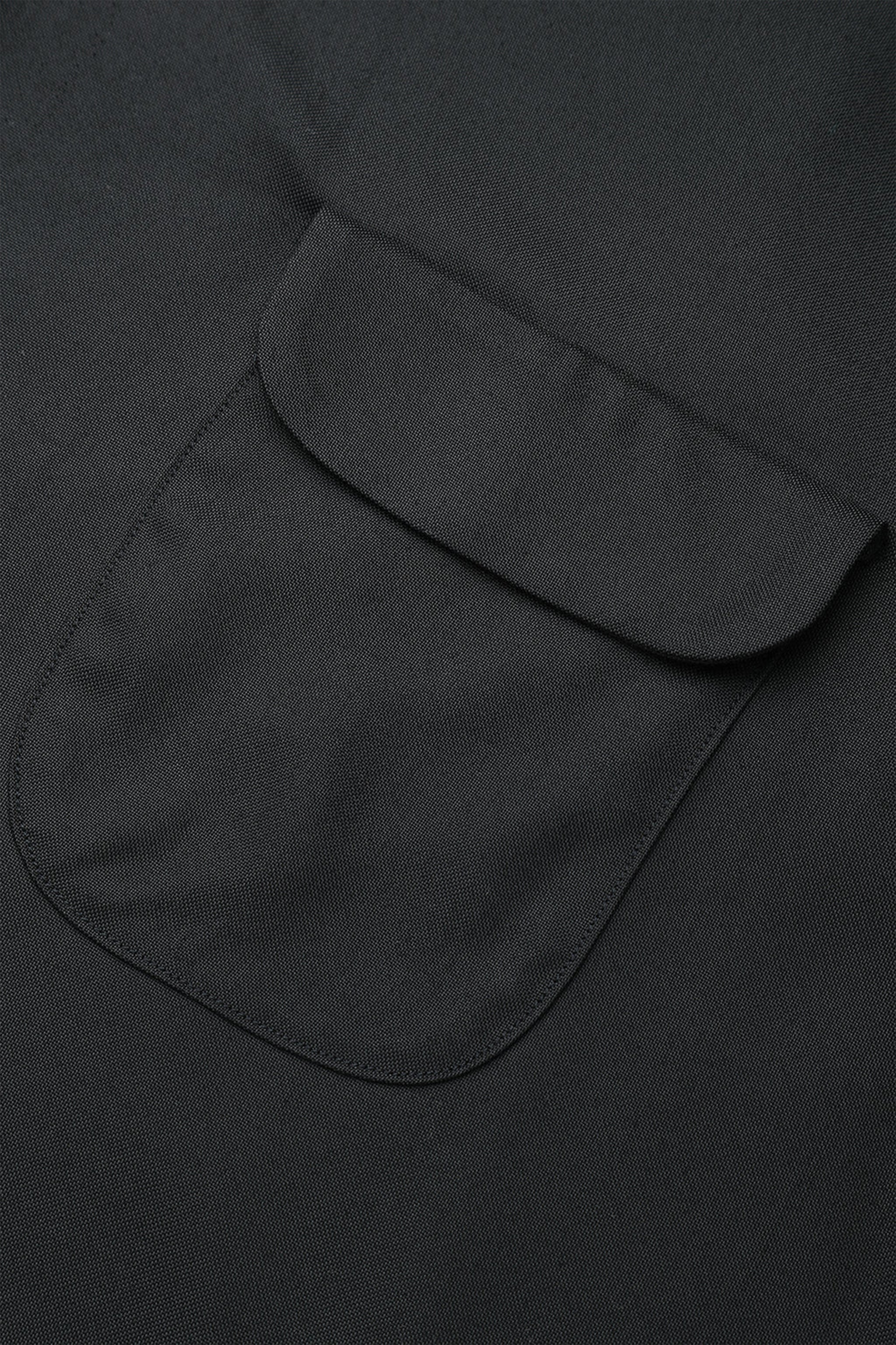 Wearmasters Lot.877 Flap Pocket Rayon Shirt L/S - Black