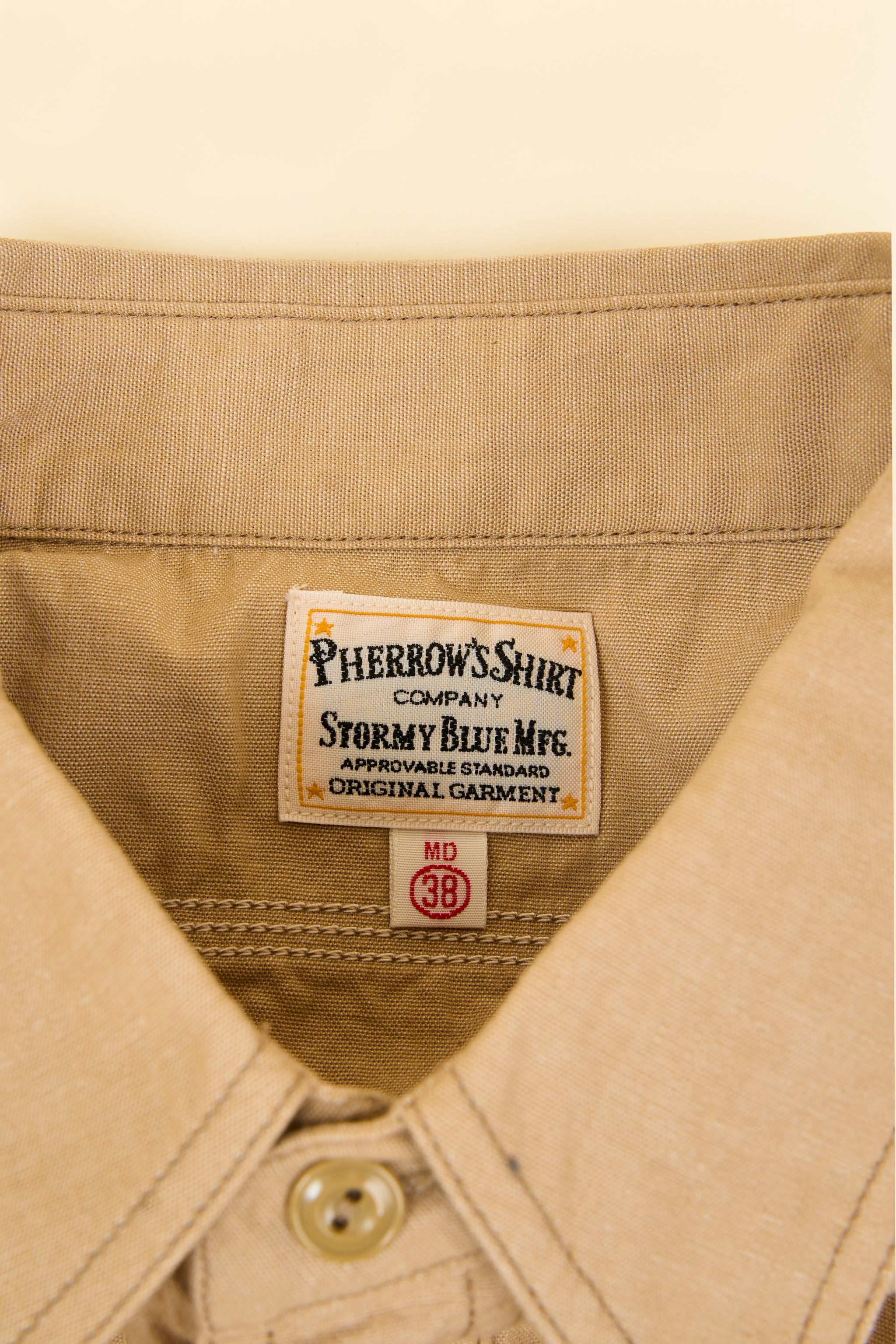 Pherrow's 60s Work Shirt - Beige