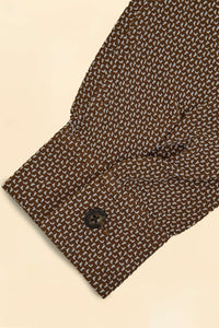 RATS Sashiko Dobby Shirt - Brown