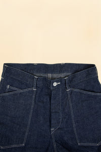 TCB Jeans Catface 10.2oz Denim Work Trousers - Indigo