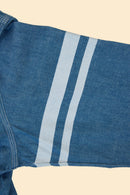 MOMOTARO JEANS Triple Stitch Chambray Shirt - Two Stripes