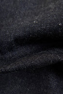 Graph Zero Heritage Denim - 13oz fabric texture showing the clean, even yarn structure and rich color.