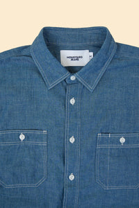 MOMOTARO JEANS Triple Stitch Chambray Shirt