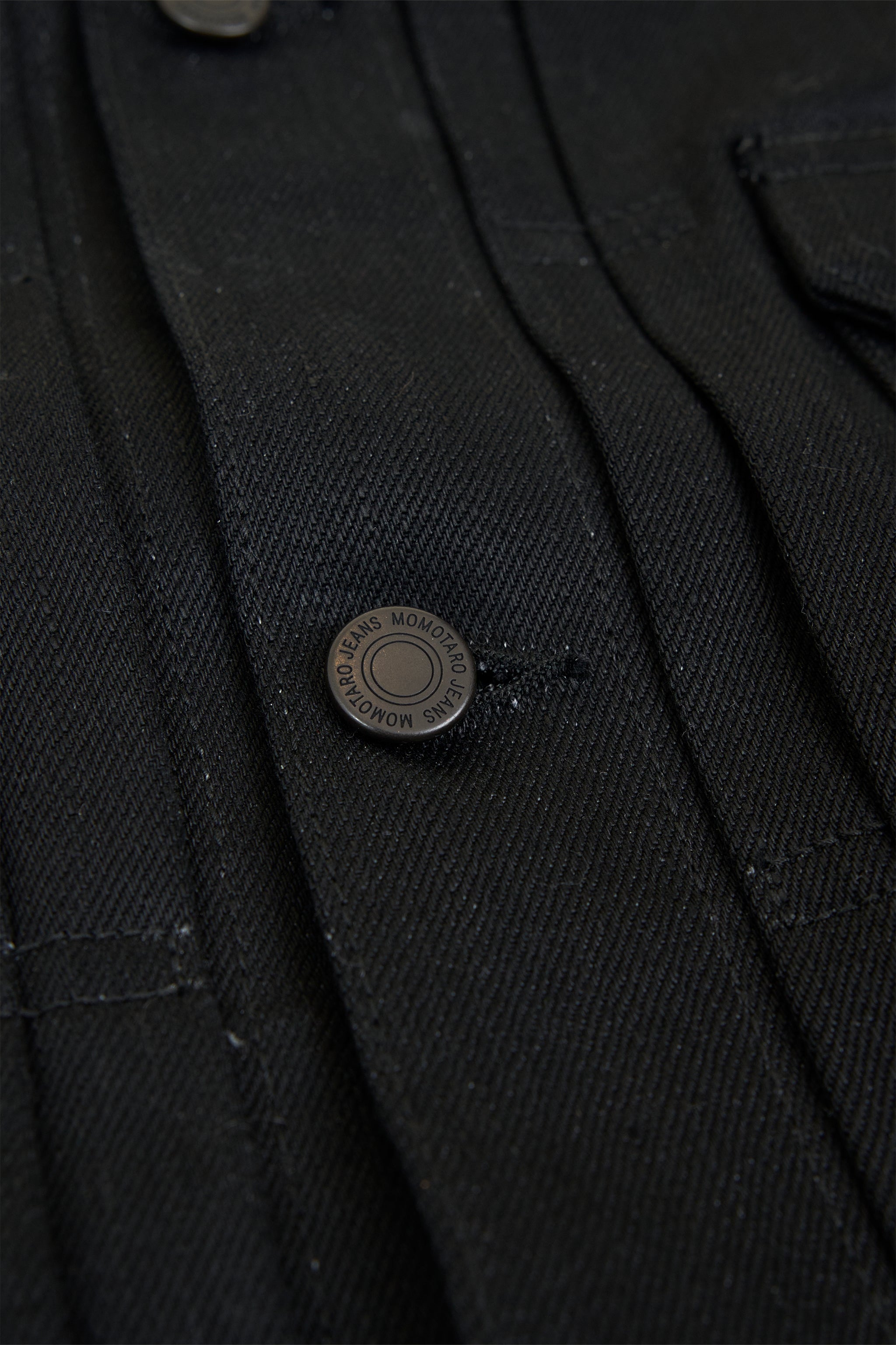 Momotaro #002 Standard Black Selvedge Denim Jacket - 14.7oz