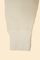 UES Big Waffle Henley Neck Thermal - Off White