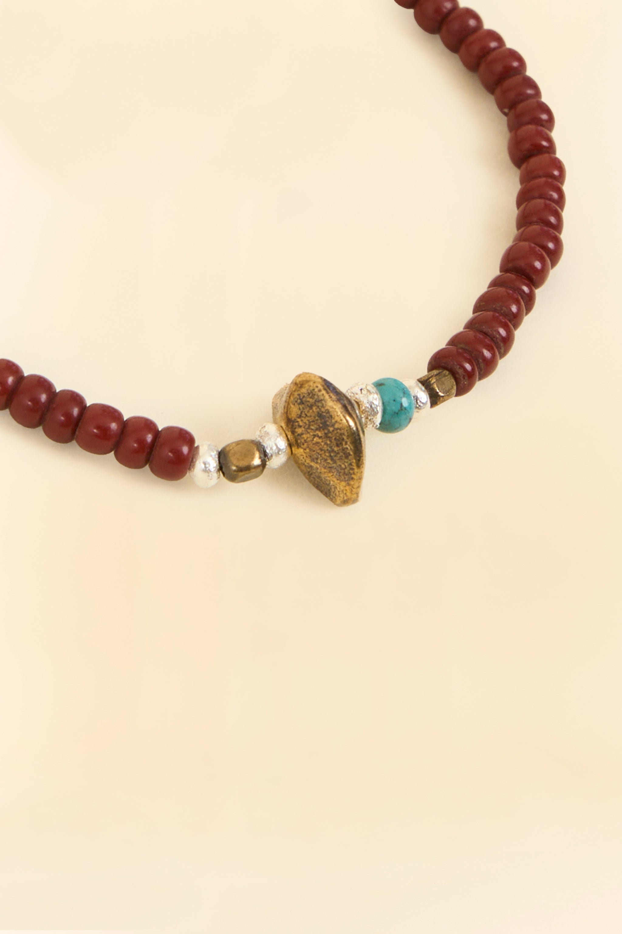 SunKu Antique Beads Bracelet-  Brown