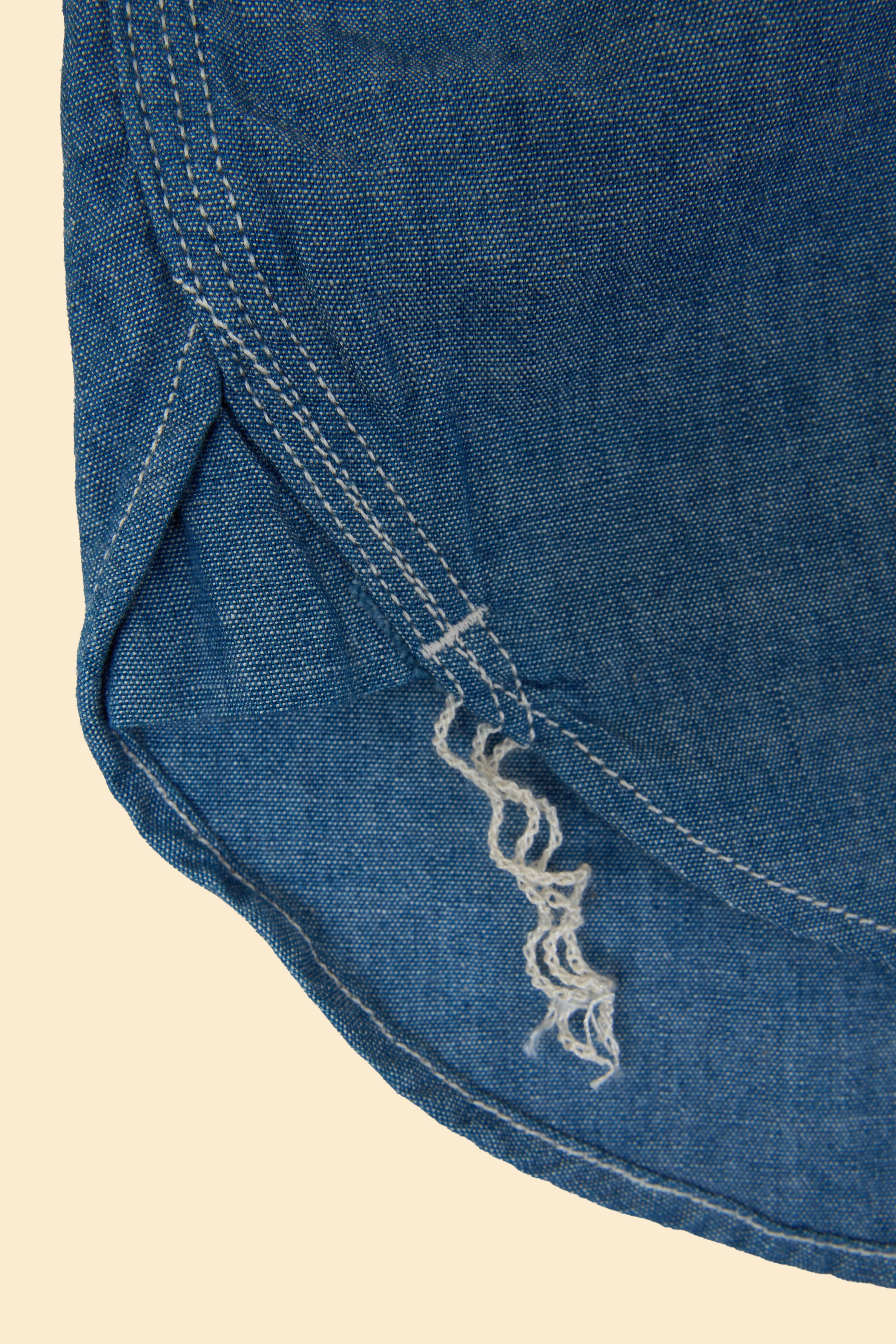 MOMOTARO JEANS Triple Stitch Chambray Shirt