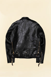Double Helix 'Innovator' Horsehide Leather Jacket - Black - Double Helix - URAHARA