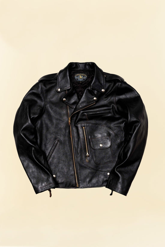 Double Helix 'Innovator' Horsehide Leather Jacket - Black