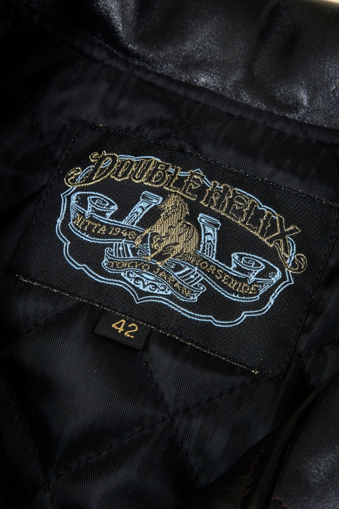 Double Helix 'Innovator' Horsehide Leather Jacket - Black - Double Helix - URAHARA