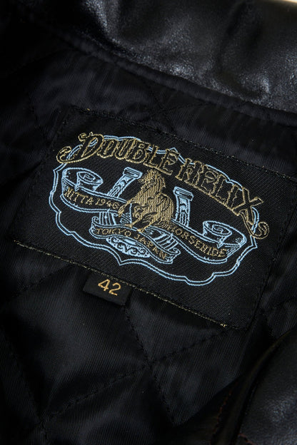 Double Helix 'Innovator' Horsehide Leather Jacket - Black - Double Helix - URAHARA