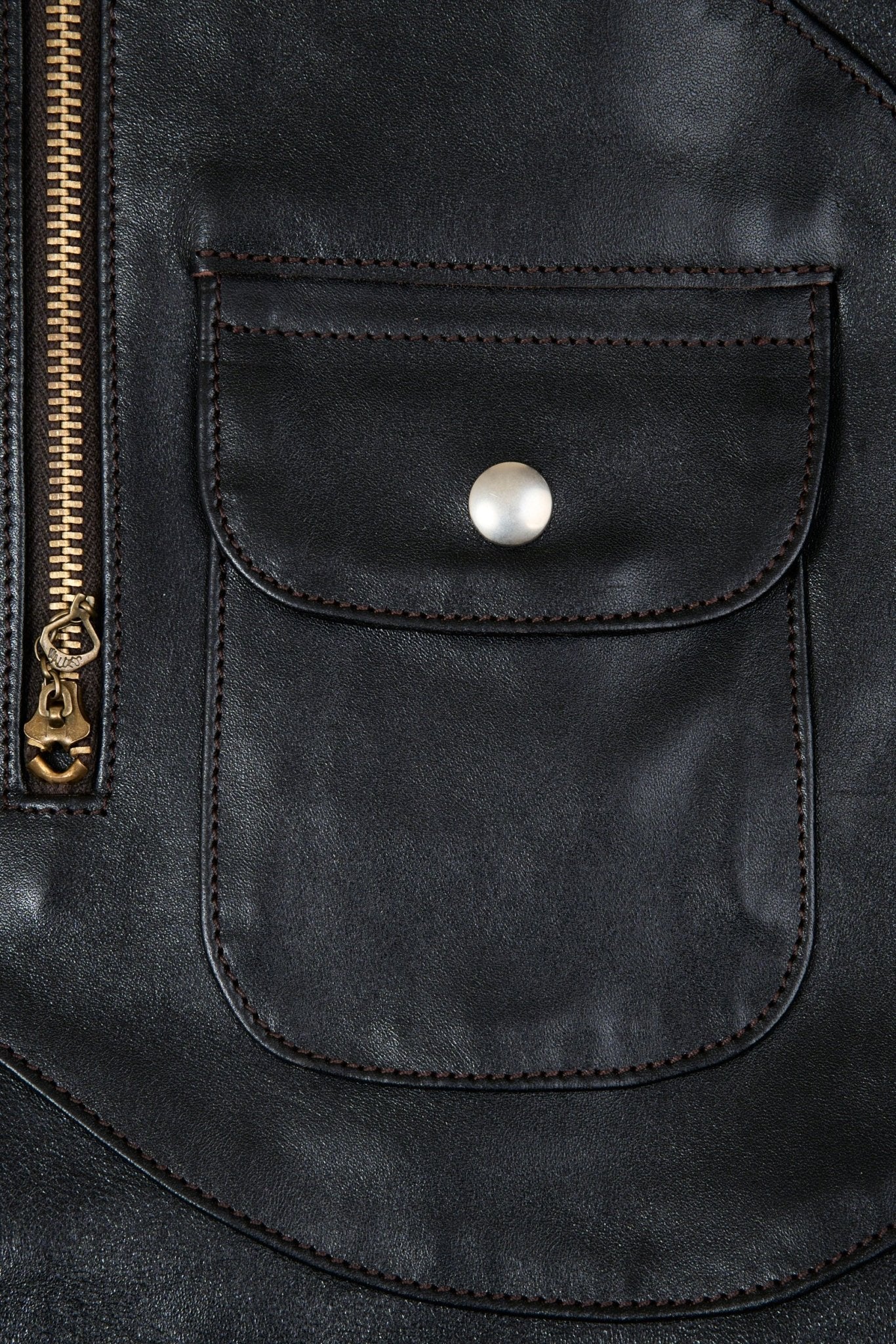 Double Helix 'Innovator' Horsehide Leather Jacket - Black - Double Helix - URAHARA