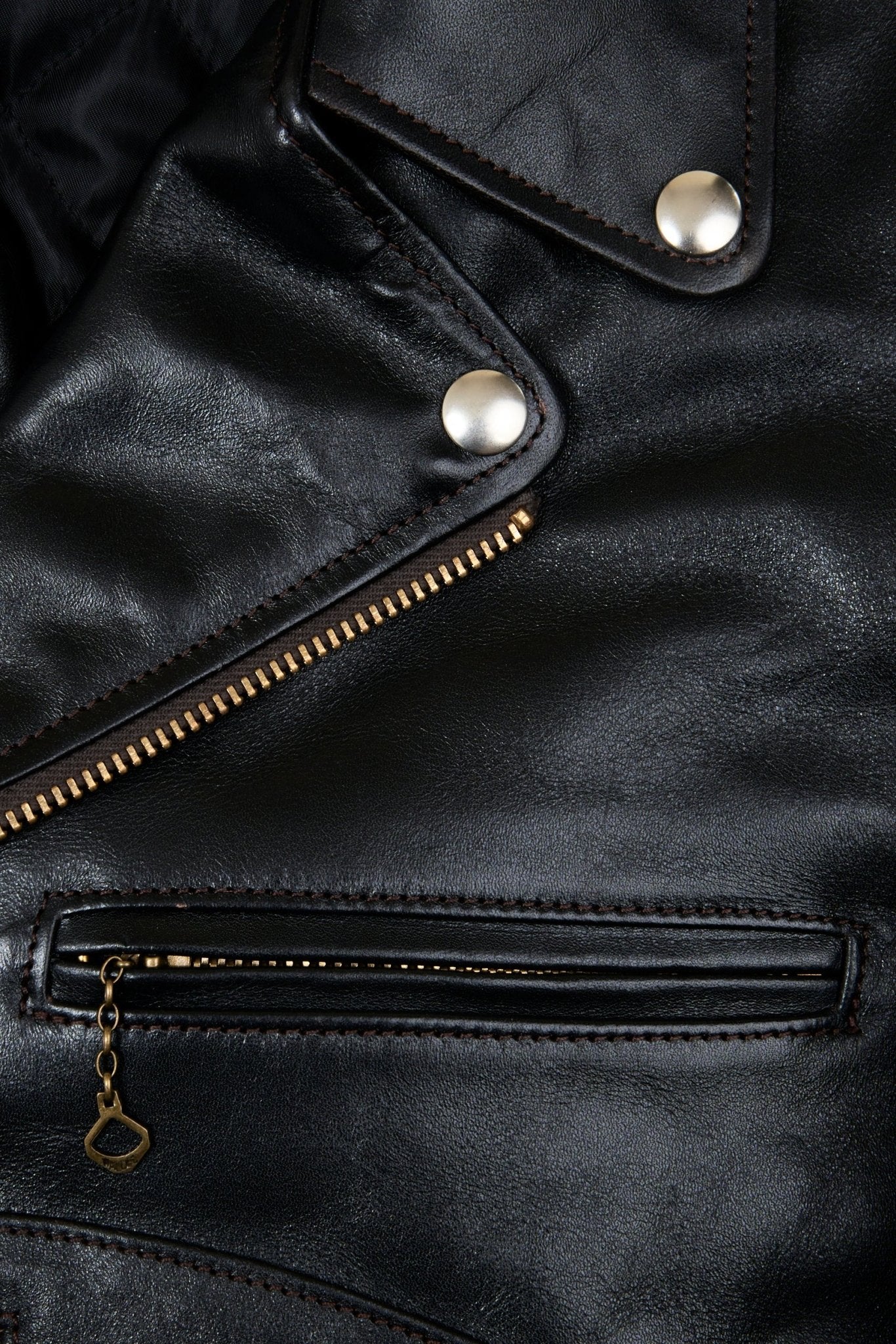 Double Helix 'Innovator' Horsehide Leather Jacket - Black - Double Helix - URAHARA