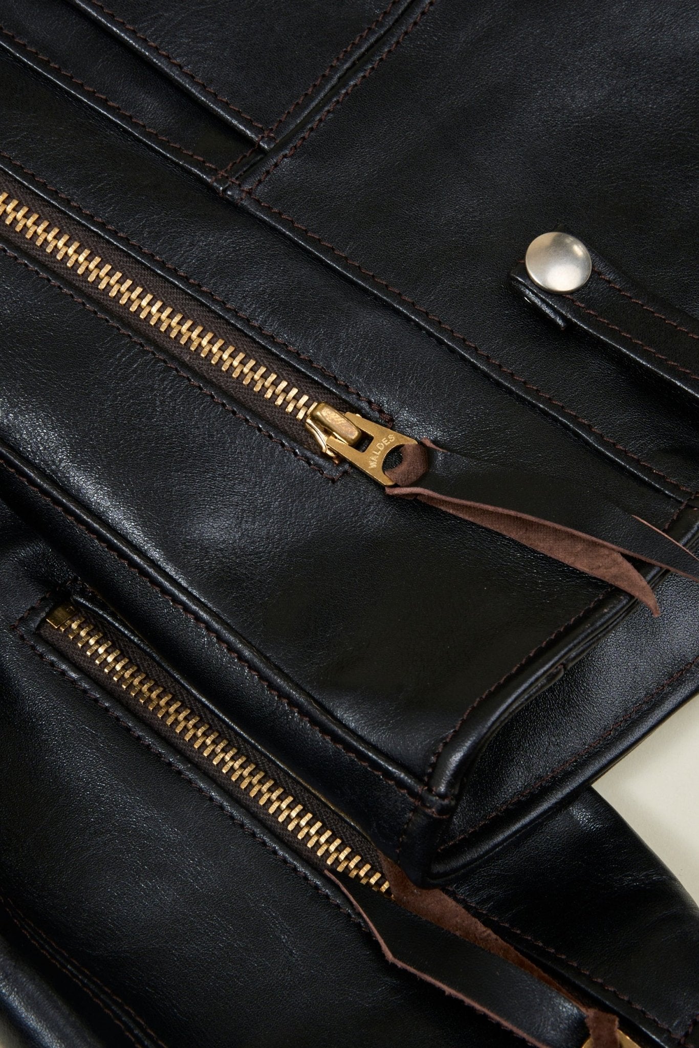 Double Helix 'Innovator' Horsehide Leather Jacket - Black - Double Helix - URAHARA