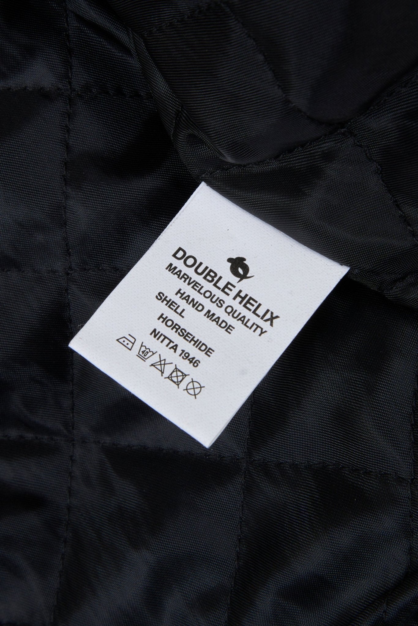 Double Helix 'Innovator' Horsehide Leather Jacket - Black - Double Helix - URAHARA