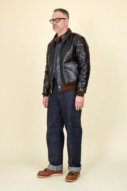 Double Helix 'Type A - 2' Horsehide Leather Jacket - Double Helix - URAHARA