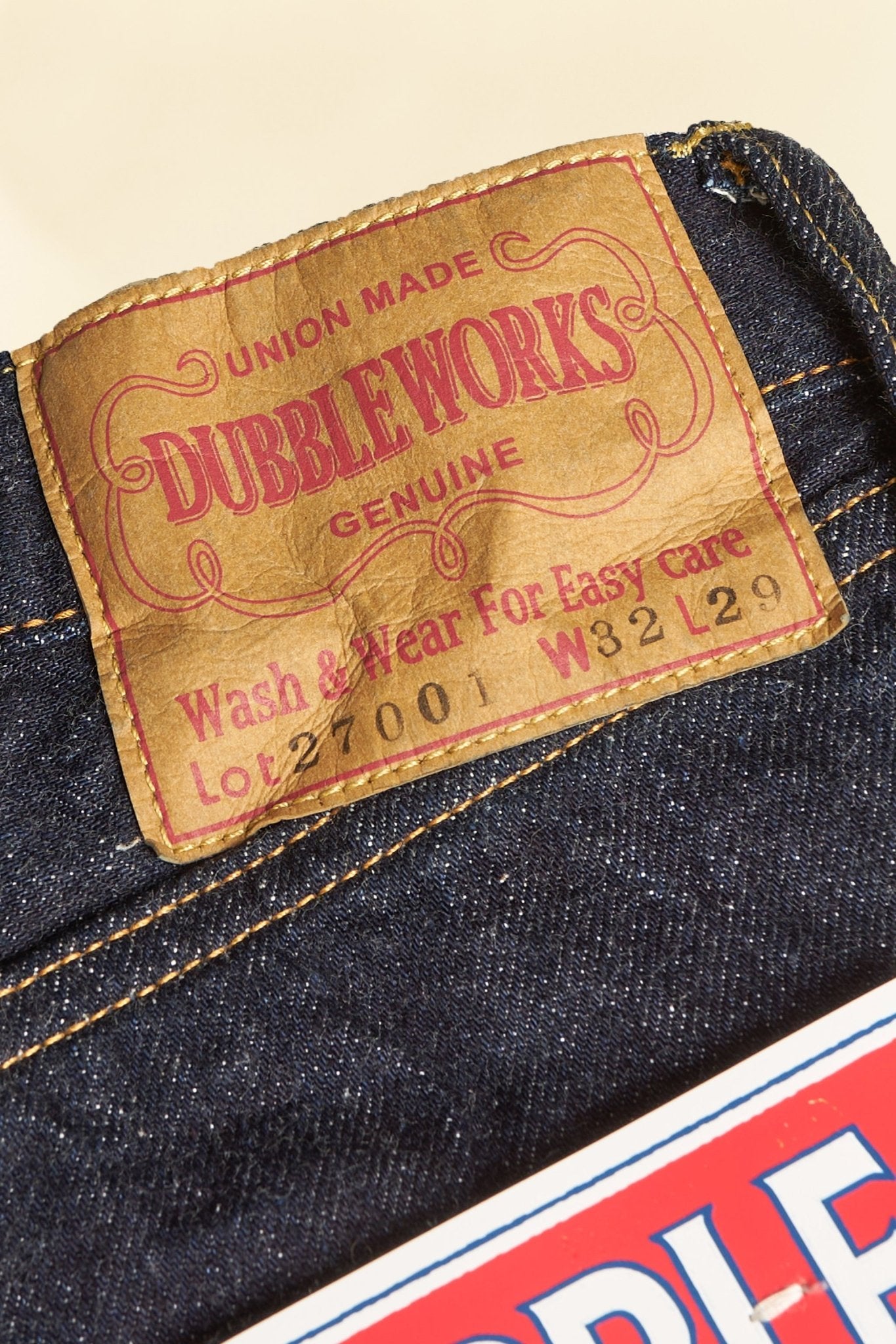 Dubble Works Lot 27001 "Standard" Straight Selvedge Denim -Dubble Works - URAHARA