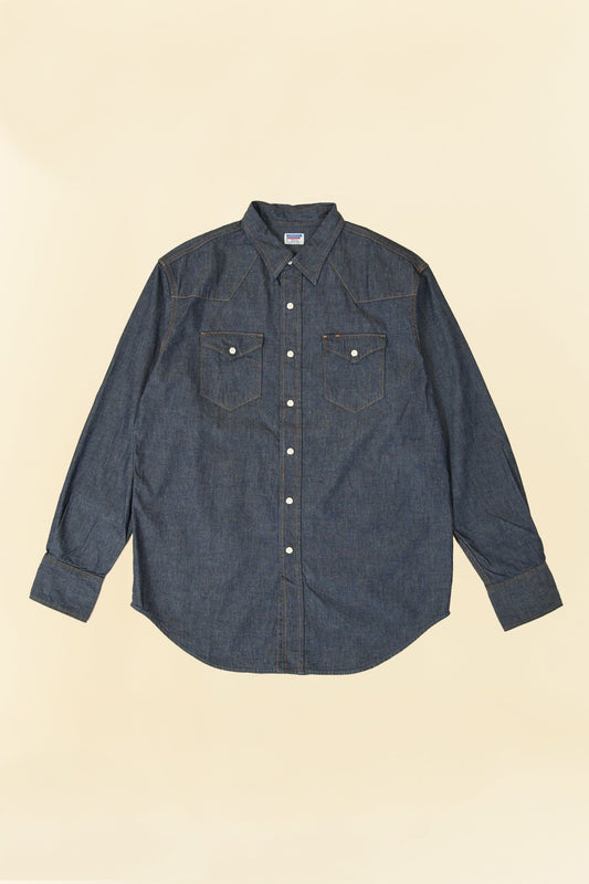 Dubble Works Lot. 43001 Western Shirt - Indigo - Dubble Works - URAHARA