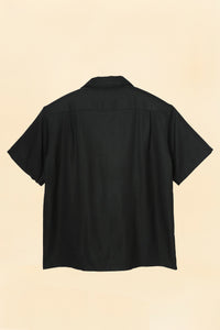 Wearmasters Lot.878 Flap Pocket Rayon Shirt S/S - Black