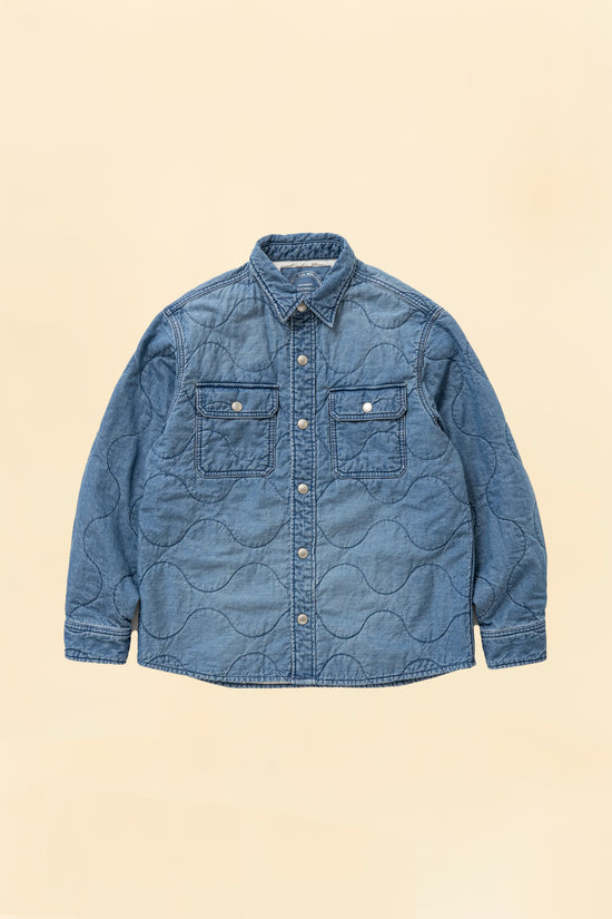 Rats Denim Quilted Shirt Jacket