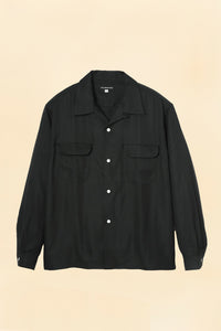 Wearmasters Lot.877 Flap Pocket Rayon Shirt L/S - Black
