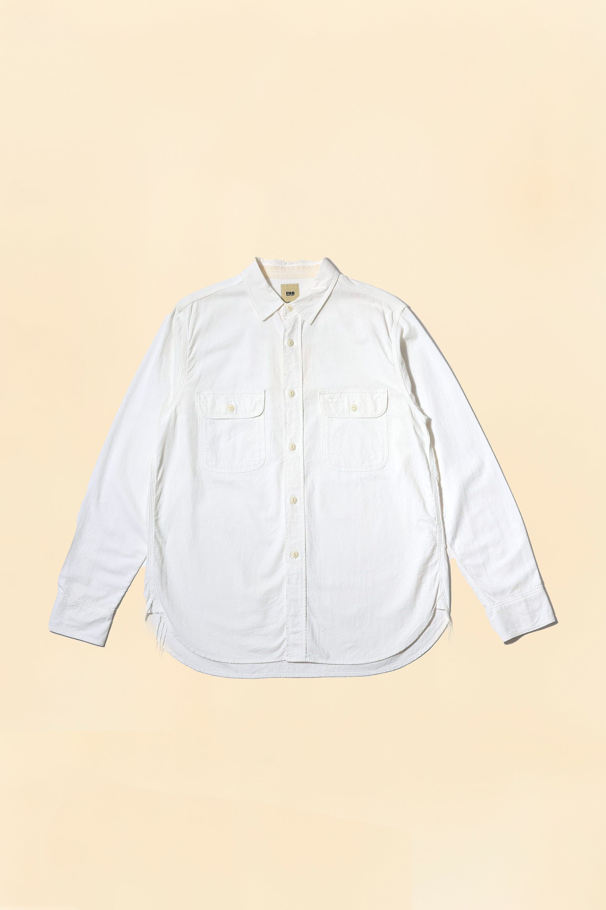 FOB Factory Oxford Work Shirt - White