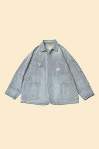 POST O'ALLS Engineers' Jacket - Hickory Stripe