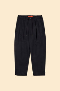 Radiall Fleetline Wide Fit Pleated Trousers - Black