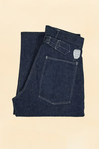 TCB Jeans Catface 10.2oz Denim Work Trousers - Indigo