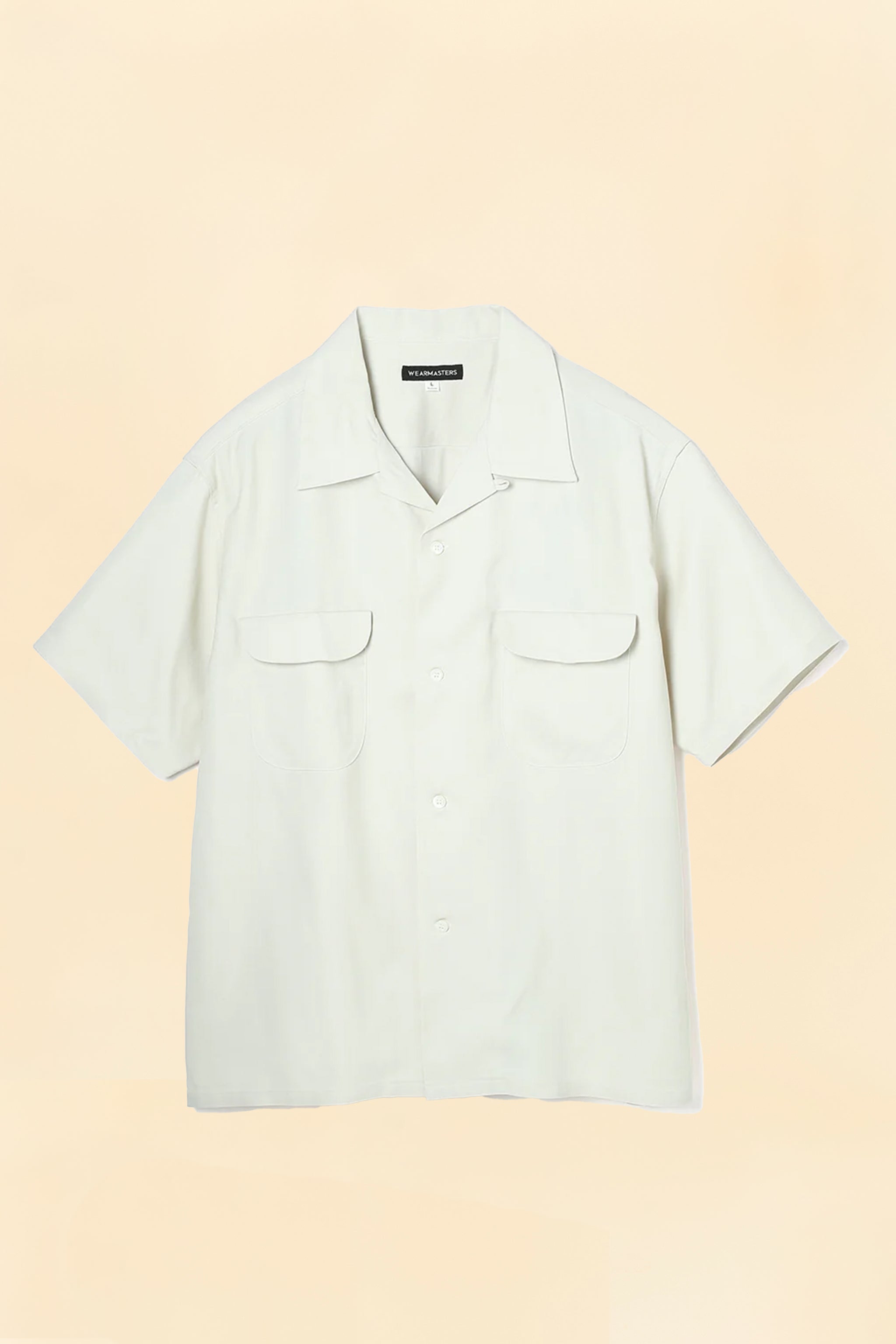 Wearmasters Lot.878 Flap Pocket Rayon Shirt S/S - Natural