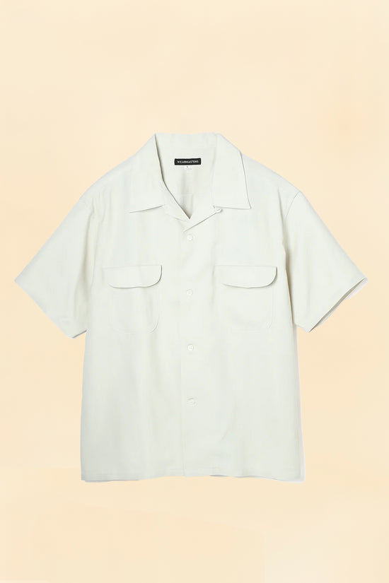 Wearmasters Lot.878 Flap Pocket Rayon Shirt S/S - Natural