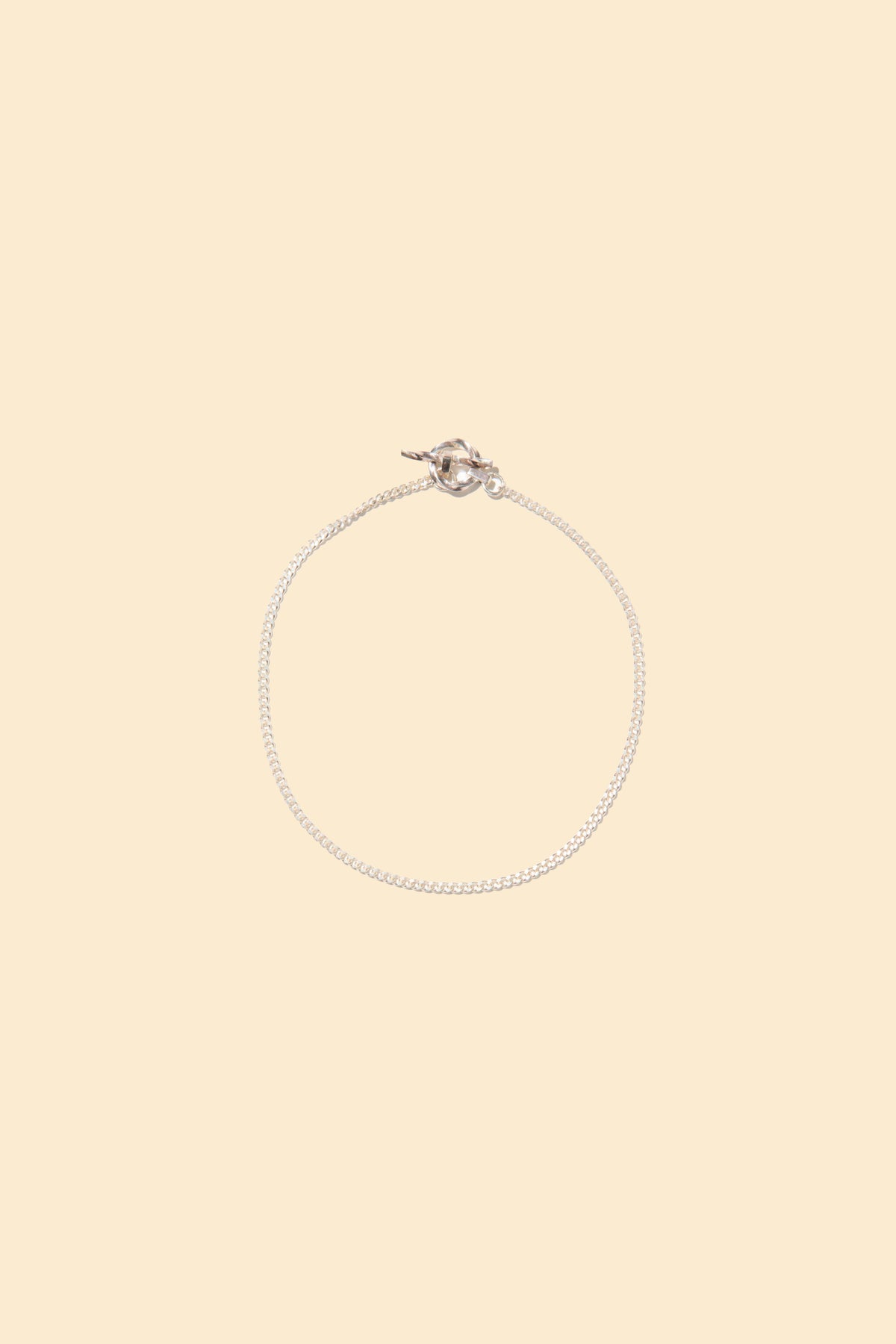 Radiall Curb T-Bar Bracelet - Silver