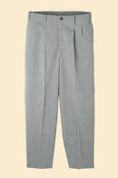 Wearmasters Double Tuck Pants - Cotton Linen Chambray Grey