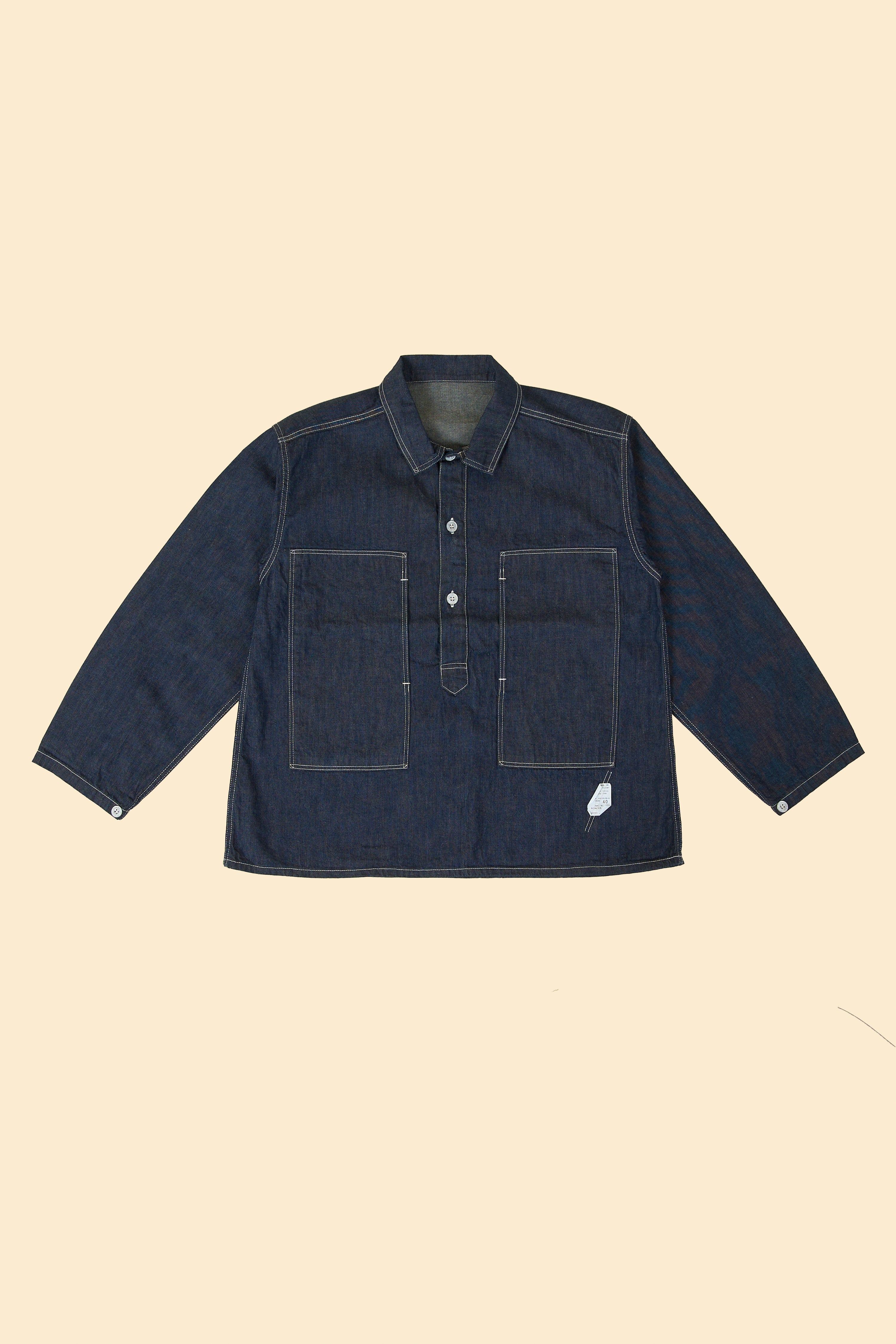 TCB Jeans Catface Pullover Shirt - Indigo