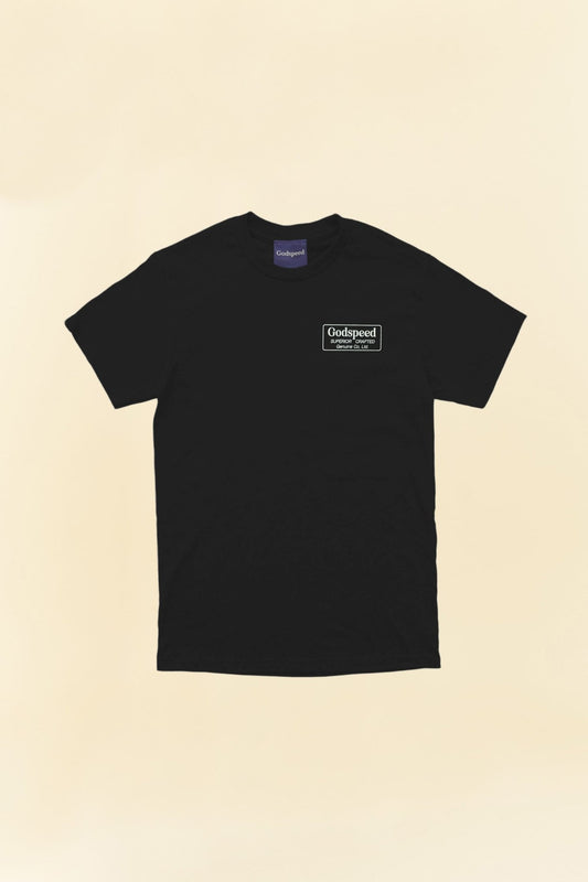 Godspeed 'Genuine' Heavyweight Organic T-Shirt - Black -Godspeed - URAHARA