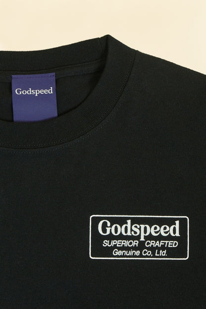 Godspeed 'Genuine' Heavyweight Organic T-Shirt - Black -Godspeed - URAHARA