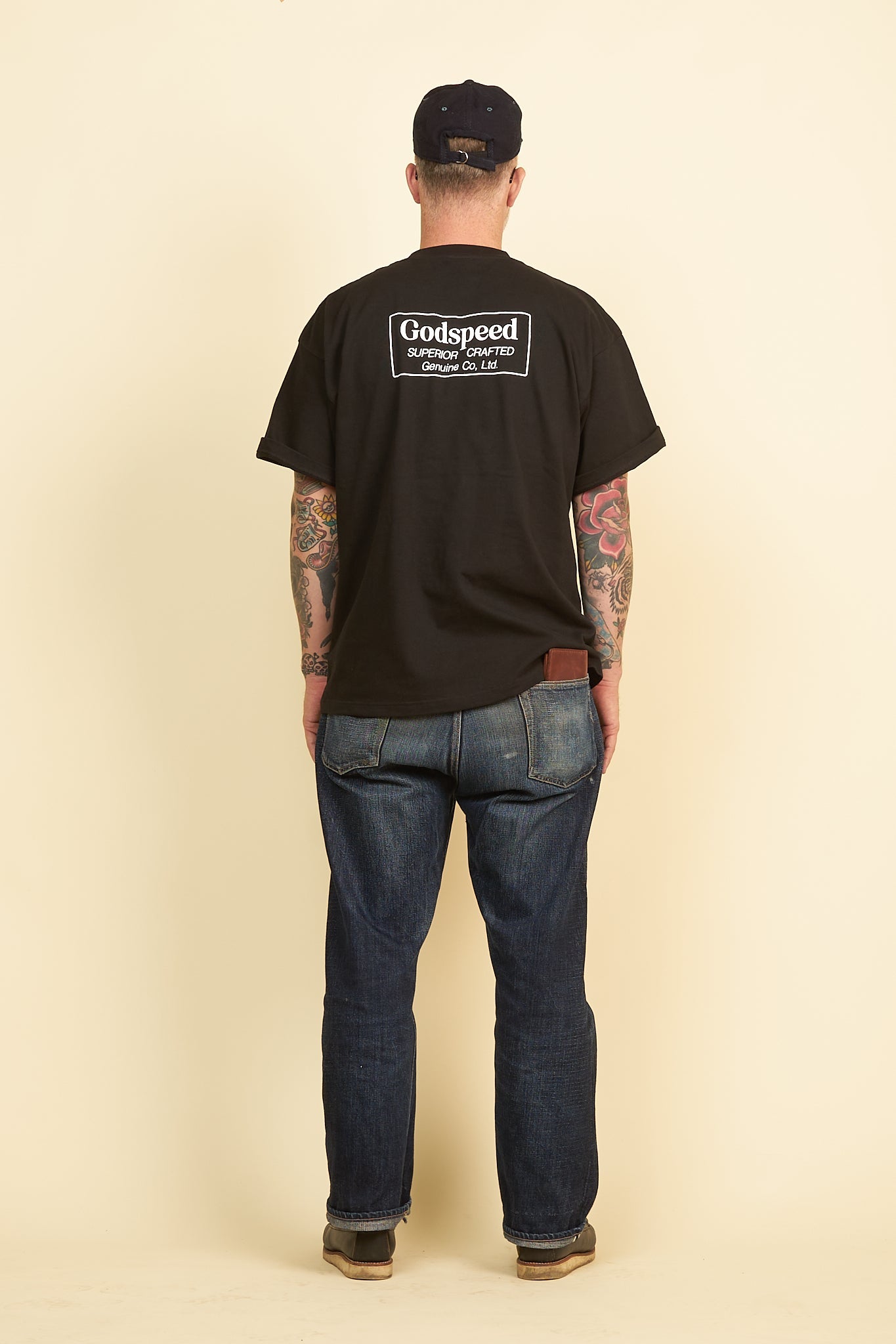 Godspeed 'Genuine' Heavyweight Organic T-Shirt - Black -Godspeed - URAHARA